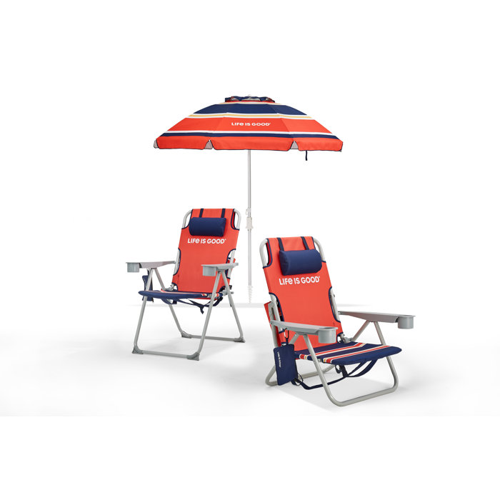 Life is Good Reclining Beach Chair & Reviews Wayfair